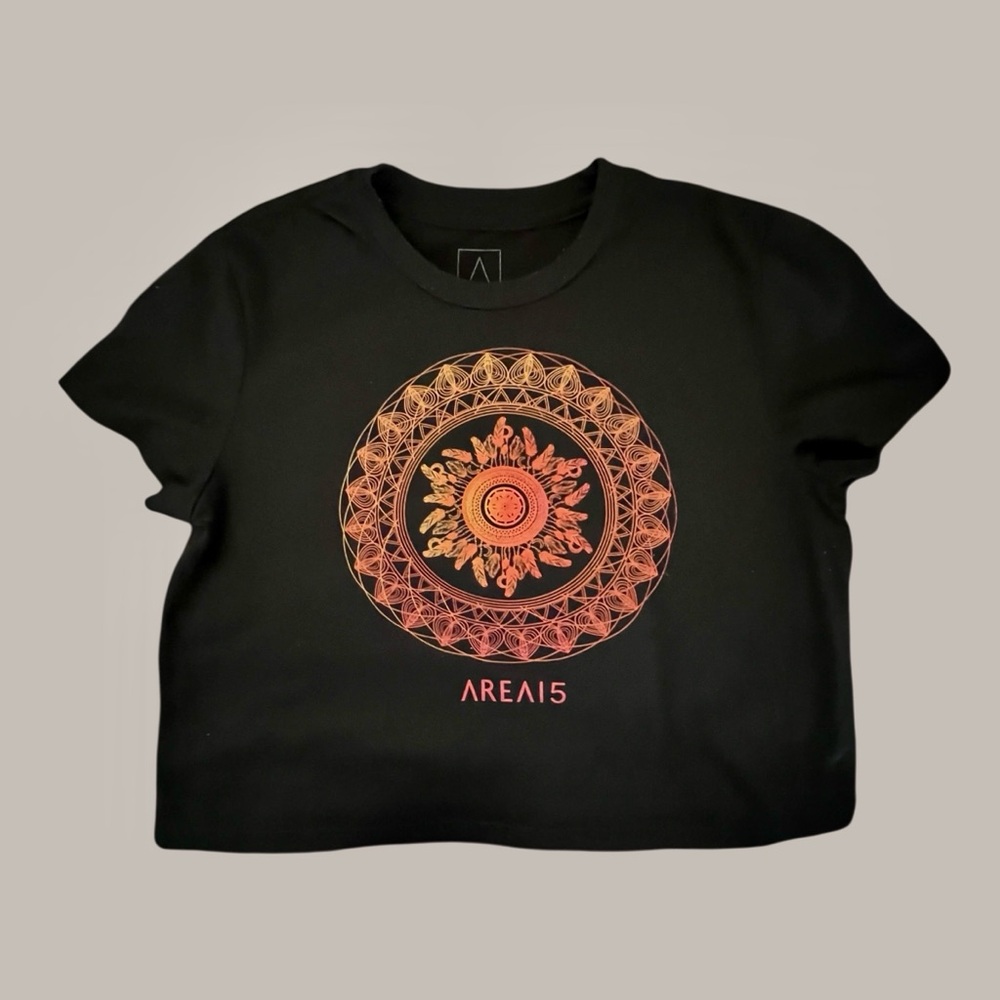 AREA15 Crop Top T-Shirt Sz S